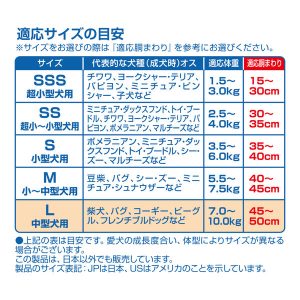 ユニ・チャーム_マナーウェア_サイズ一覧